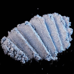 Periwinkle Eye Shadow &quot;Ghost Ship&quot; – Pale Blue Violet & Silver Shimmer Loose Pigment Mineral Eyeshadow Num. 202 – Mermaid Collection - Vegan