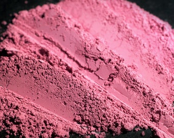 Matte Petal Pink Blush "The Doorkeeper" – Cool, Muted Fuchsia Blusher Loose Powder Rouge Cheek Color Num. B09 - Gilded Collection- Vegan