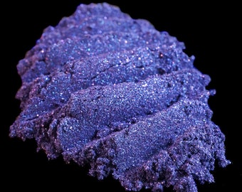 Metallic Indigo Eye Shadow "African Violet" – Dark Purple Purple with Color Shifting Glitter Loose Pigment Mineral Eyeshadow Num. 247– Vegan