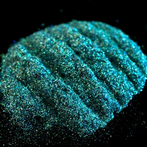 Green Glitter Blend &quot;Selkie&quot; – Emerald, Turquoise, & Golden Lime Loose Cosmetic Micro Glitter Mix Num. G31 - Mermaid Collection - Vegan