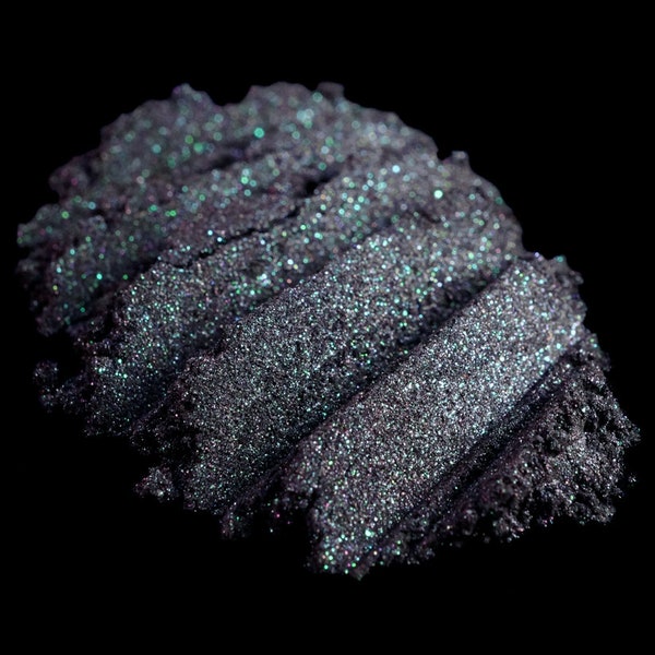 Deep Eggplant Purple Eye Shadow Num. 286 Wraith – Dark Violet & Green Color Shifting Loose Eyeshadow – Halloween 2021 Haunted House - Vegan