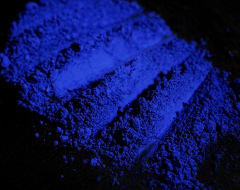 Ombre à paupières bleu cobalt mat « Maelström » – Fard à paupières à pigments libres bleu outremer plat et vif Num. 195 – Collection Sirène - Végétalien