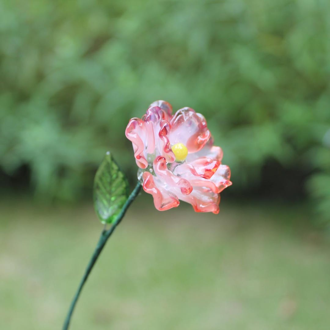 Custom Glass Carnation – January Birth Flower – Elegant Floral Gift for ...
