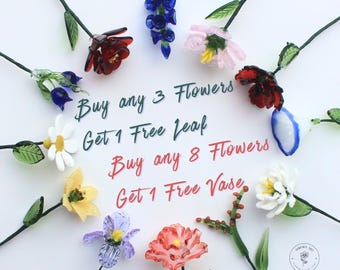 Handcrafted Glass Birth Month Flower | Eternal Bloom Gift Set