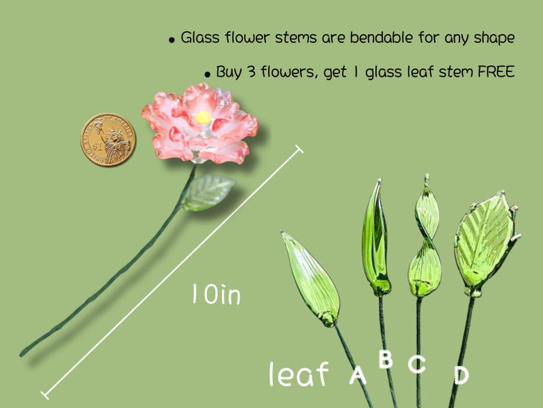 Personalized Birth Month Gift | Glass Flower Bouquet | Valentine's, Wedding, or Mother's Day Present image 7