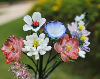 Glass Carnation – January Birth Flower, Handmade Keepsake Gift