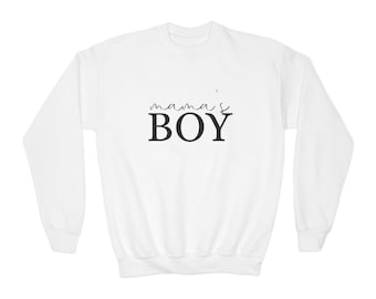 Boy Mama and Mama's Boy Matching Sweatshirts, Mom and Son Matching Outfit, Boy Mom Gift Set, Mommy and Me Crewneck, Family Matching Set