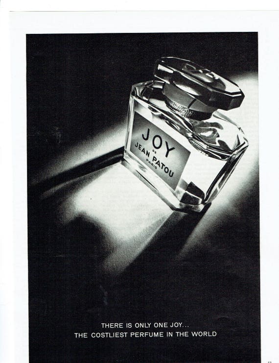 1977 Advertisement Joy by Jean Patou Paris Perfume Black and | Etsy