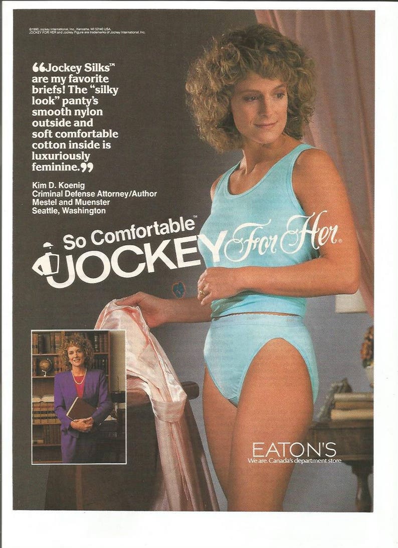 1990 Advertisement Jockey For Her Underwear Bra Panties Silk Etsy