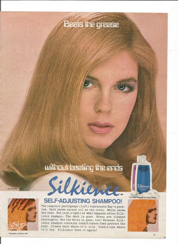 1981 Advertisement Silkience Shampoo Self Adjusting Computer Etsy