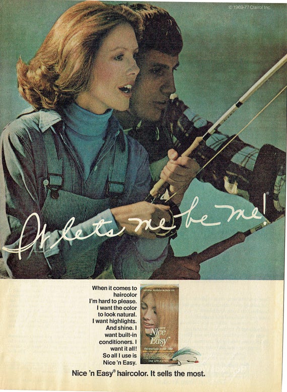 1977 Advertisement Clairol Nice N Easy Haircolor Hair Etsy