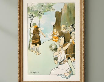 Balder Norse Mythology Art Print, George Hand Wright 1901, Loki Mistletoe Legend, Viking Mythology Poster, Nordic, Vintage Illustration