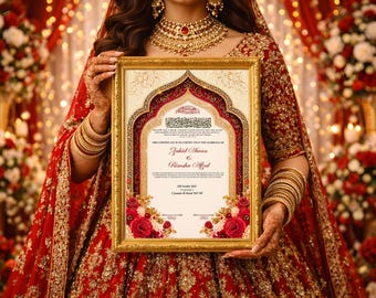 Editable Nikah Certificate Bundle, Islamic Wedding Contract Template (10 Designs) (Digital Download)