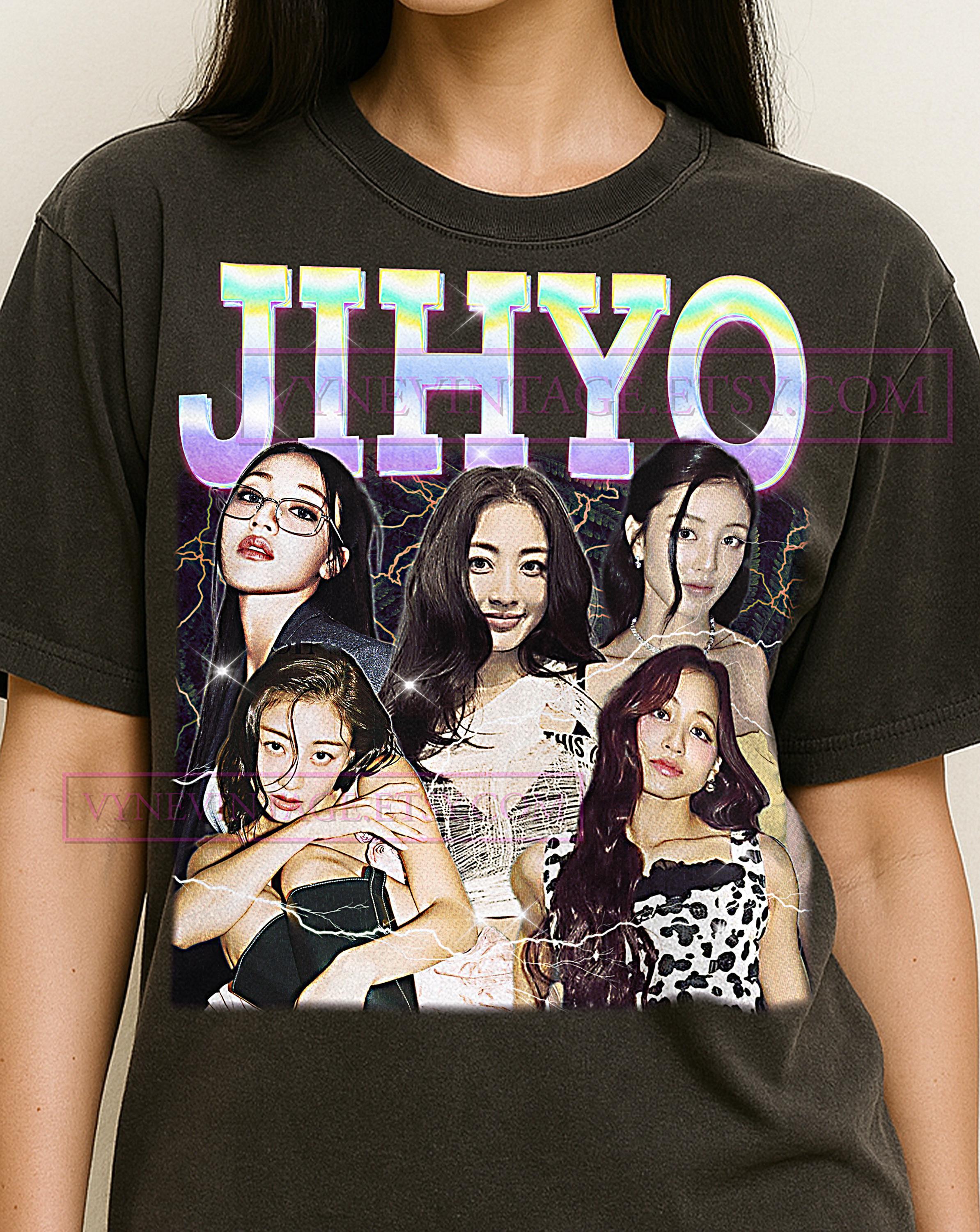 Jihyo Bootleg Shirt, Vintage Kpop Idol Performer Singer Twice Tee