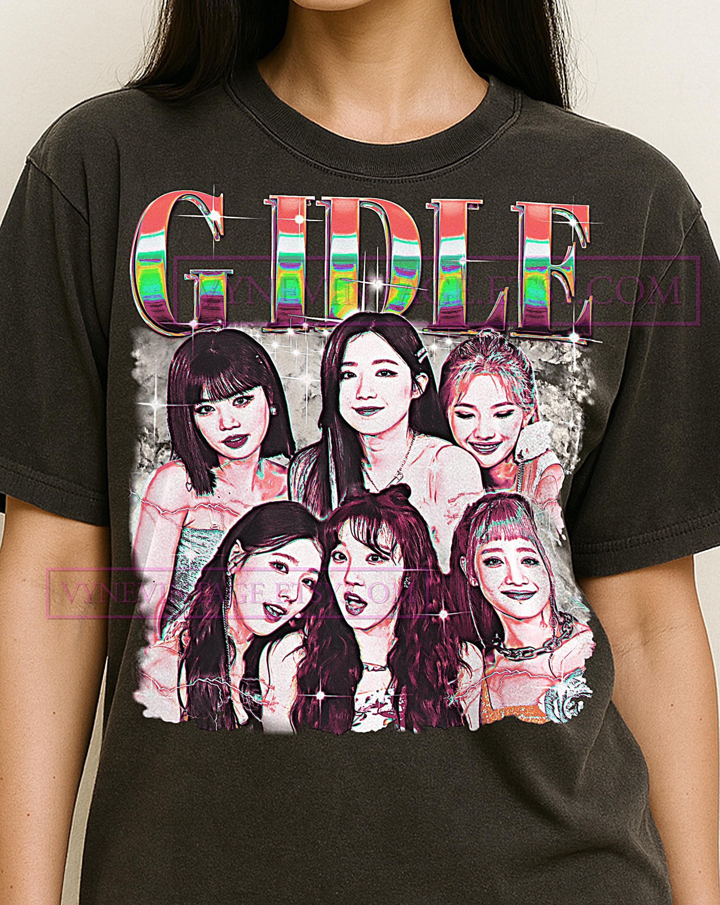 (G)I-DLE メンバー プリント Tシャツ Lサイズ g)i Dle Shirt - Etsy