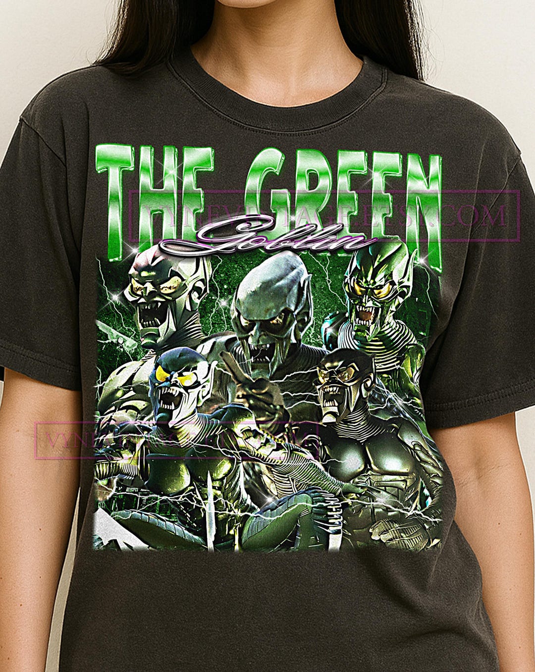 The Green Goblin Bootleg Shirt, Vintage Comic Book Villain