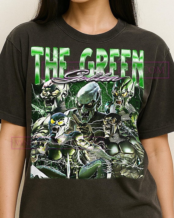 The Green Goblin Bootleg Shirt, Vintage Comic Book Villain