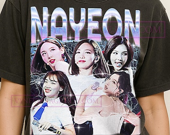 TWICE ナヨン ユニセックス Tシャツ：Kポップアイドル音楽グッズ