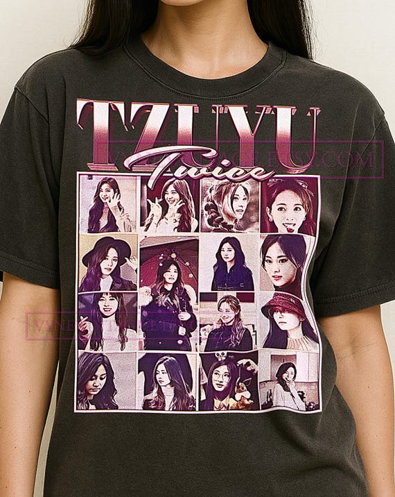 TZUYU (TWICE) T-shirt, Vintage Kpop Idol Dancer Performer Twice