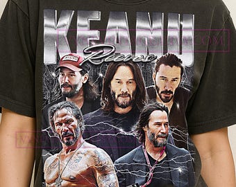 Keanu Reeves Bootleg Shirt, Vintage Actor Star Celebrity Performer Legend Tee, 90s Retro Throwback T-shirt, Keanu Reeves Sweater