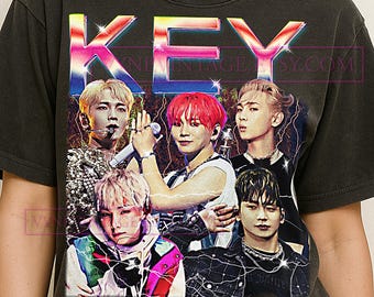 Key Bootleg Shirt, Vintage Kpop Idol Singer Performer Shinee Tee