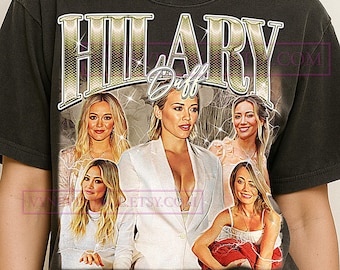 Hilary Duff Bootleg Shirt, Vintage Actress Star Celebrity Performer Tee, 90s Retro Throwback T-shirt, Hilary Duff Sweater
