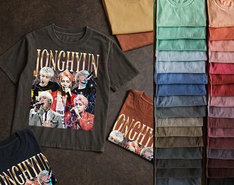 Jonghyun Bootleg Shirt, Vintage Kpop Idol Singer Performer Shinee