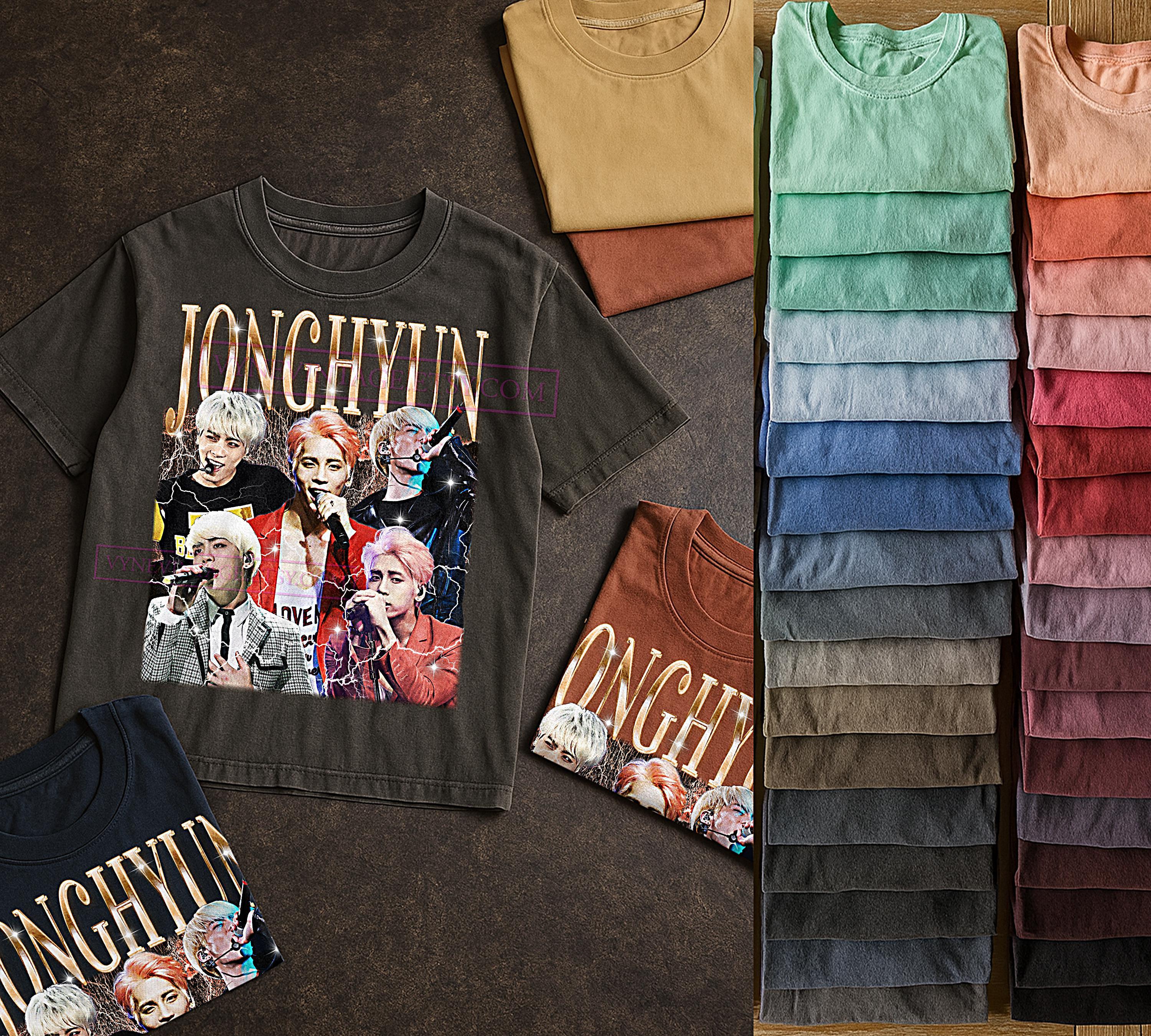 Jonghyun Bootleg Shirt, Vintage Kpop Idol Singer Performer Shinee