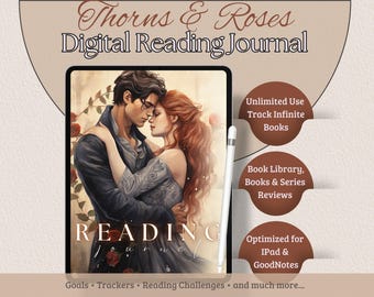 Romantasy Reading Journal, Digital Book Tracker for Book Lovers, Goodnotes & iPad Compatible