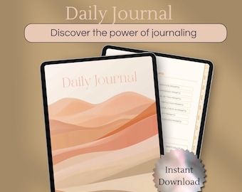 2026 Digital Daily Journal – Guided Prompts, Gratitude Log, Mood Tracker, GoodNotes & Notability, Mindfulness + Reflection