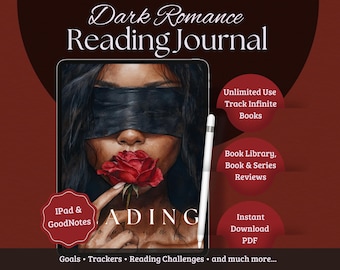Dark Romance Reading Journal | Digital Book Tracker, iPad & GoodNotes (PDF)