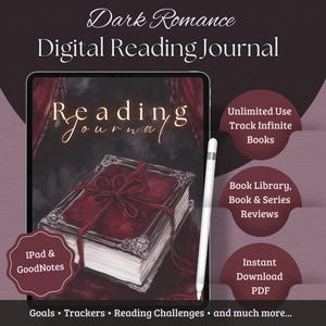 Dark Romance Digital Reading Journal | Gothic Book Tracker for GoodNotes & iPad