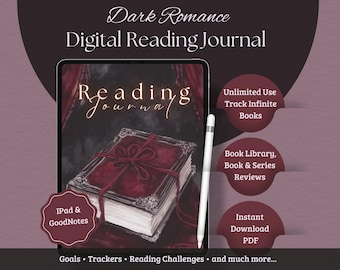 Dark Romance Digital Reading Journal | Gothic Book Tracker for GoodNotes & iPad