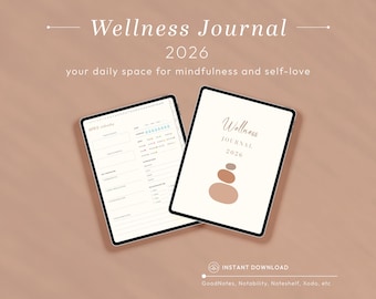Planificador de Bienestar 2026: Diario Digital para Autocuidado, Fitness y Mindfulness