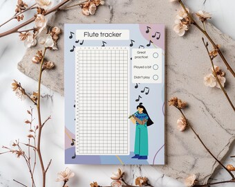 Yearly flute practice tracker