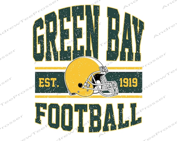 Vintage Green Bay Football PNG, Game Day Png, Retro Green Bay Football Png, Sports Design, Sublimation Football Graphic, Instant Download