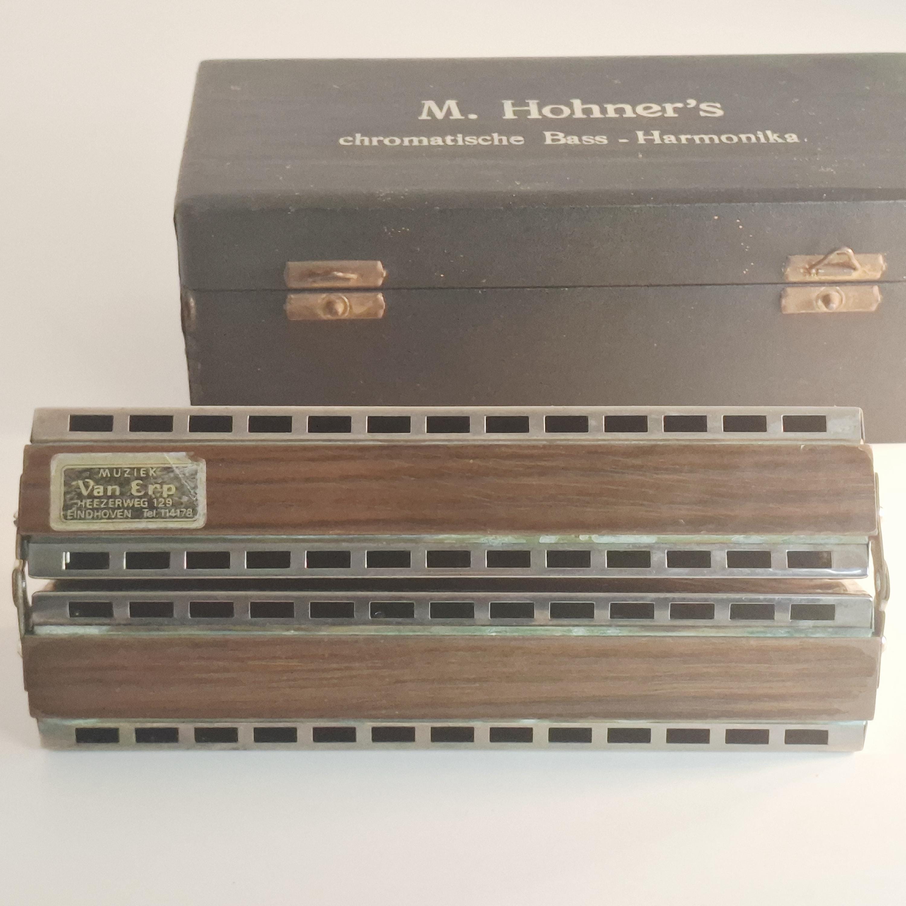 Hohner Chromatic Bass Harmonica 265, Vintage German Orchestral