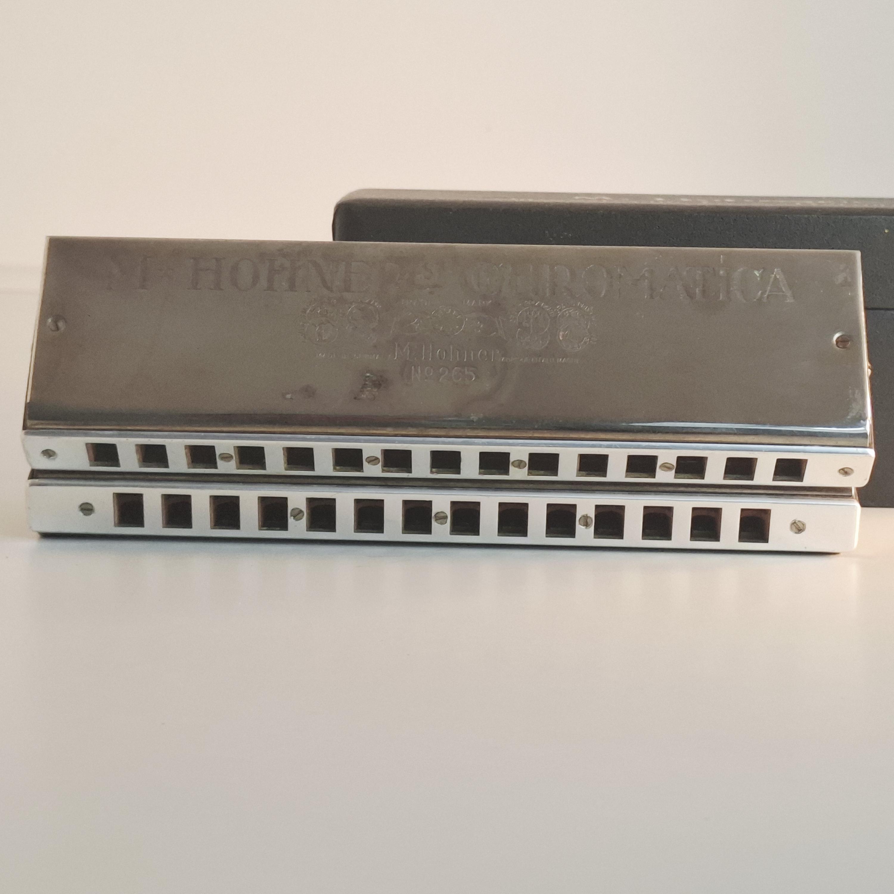 Hohner Chromatic Bass Harmonica 265, Vintage German Orchestral