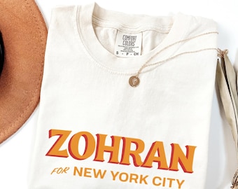 Zohran Mamdani for Mayor Tee: Vote Zohran, Progressive Democrats