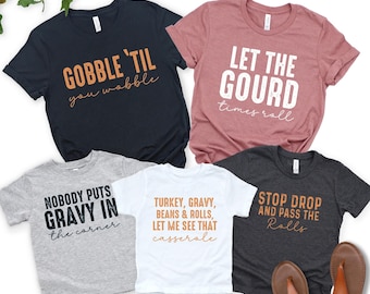 Family Thanksgiving Shirts, Thanksgiving Shirt, Funny Thanksgiving Party, Matching Thanksgiving T-Shirts, Friendsgiving Group Shirts
