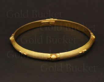 Armreif Set Real Solid 22k Gold Ethnic Style Hochzeitsschmuck
