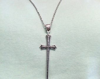 Sword Necklace-Silver Plated Medieval Sword Necklace