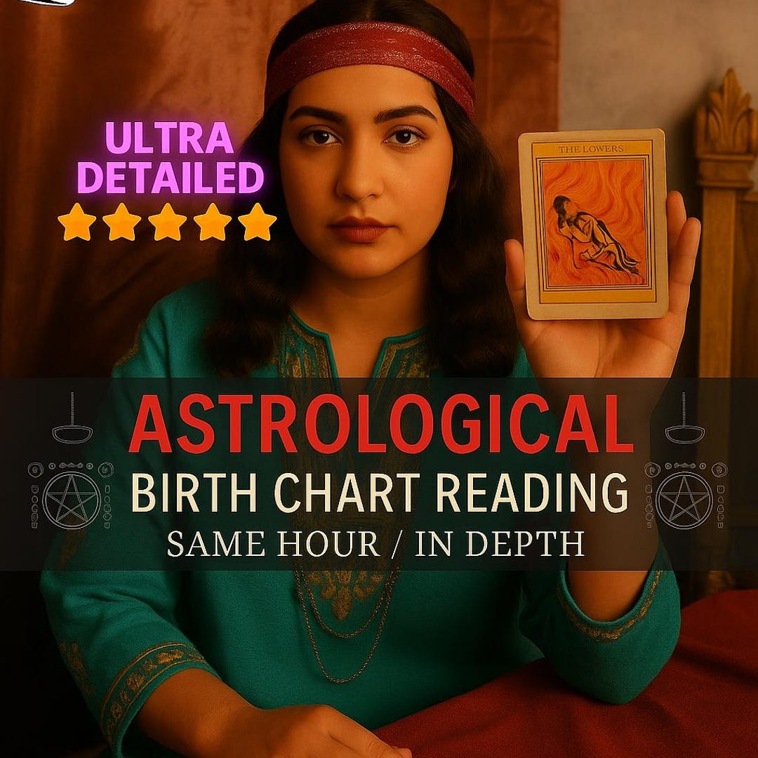Detailed Astrological Birth Chart Reading With Psychic and Tarot ...
