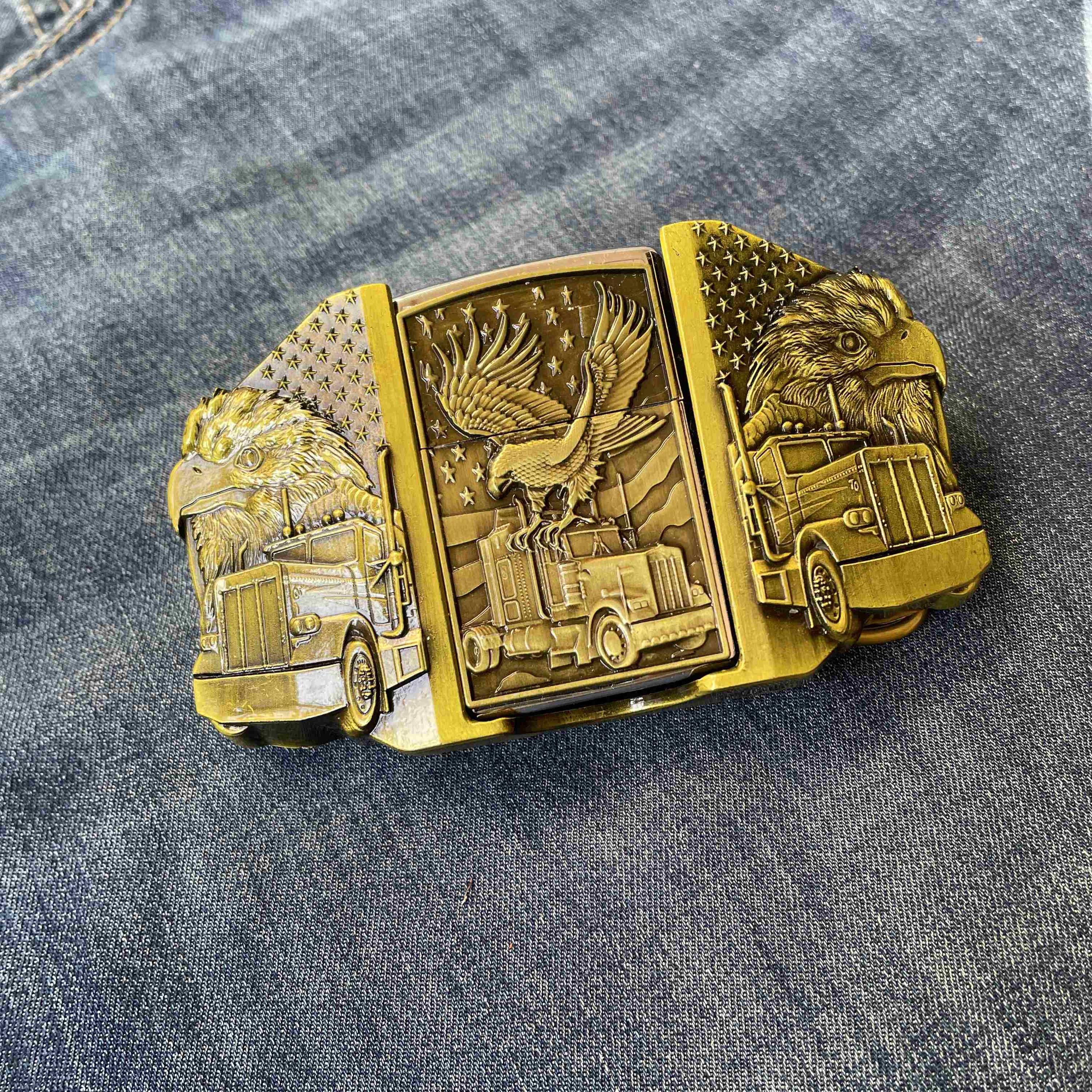 Gold Eagle Belt Buckle - Etsy