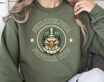 Vintage Philadelphia Football Sweatshirt: Retro Football Fan Tee