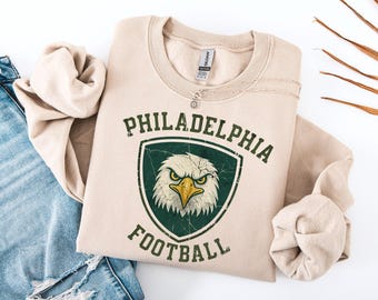 Vintage Eagle Sweatshirt: Philadelphia Football Fan Gift