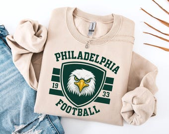 Eagle Crewneck Sweatshirt: Philadelphia Football Fans Gift