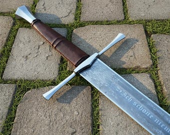 German Executioner Sword Display • Medieval Justice Replica • Hand Forged Steel Décor