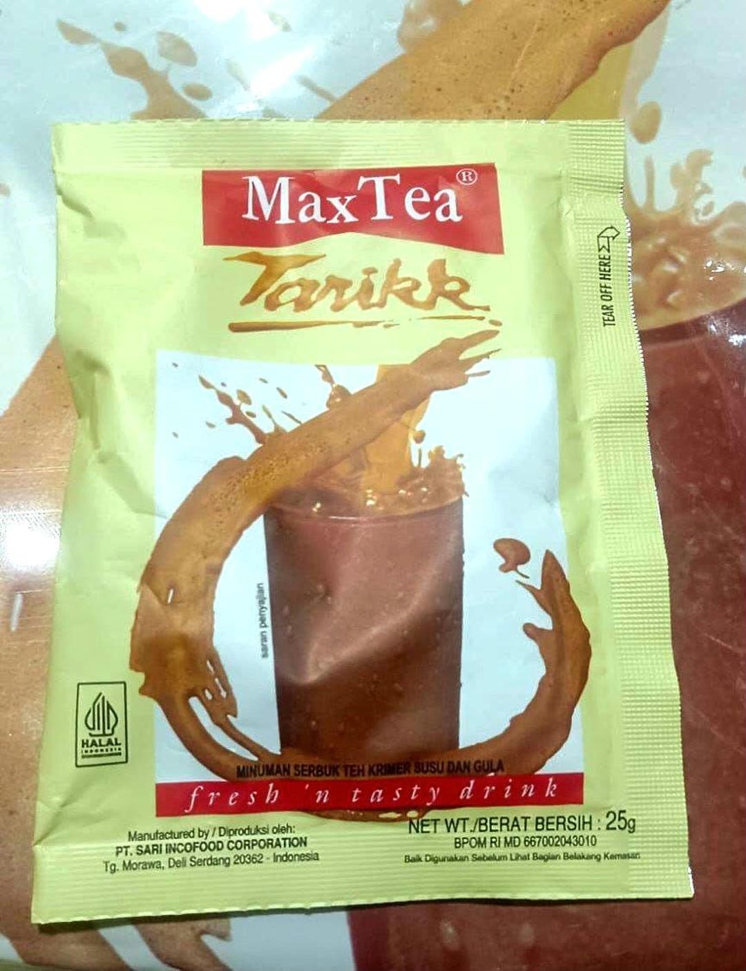 Maxtea Maxtea Drink Teh Tarik 25 G Contains 10 Sachets / Pack - Etsy