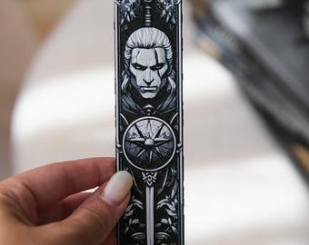 Witcher Bookmark | 3D Printed PLA Book Accessory | Gift for Fantasy & Witcher Fans